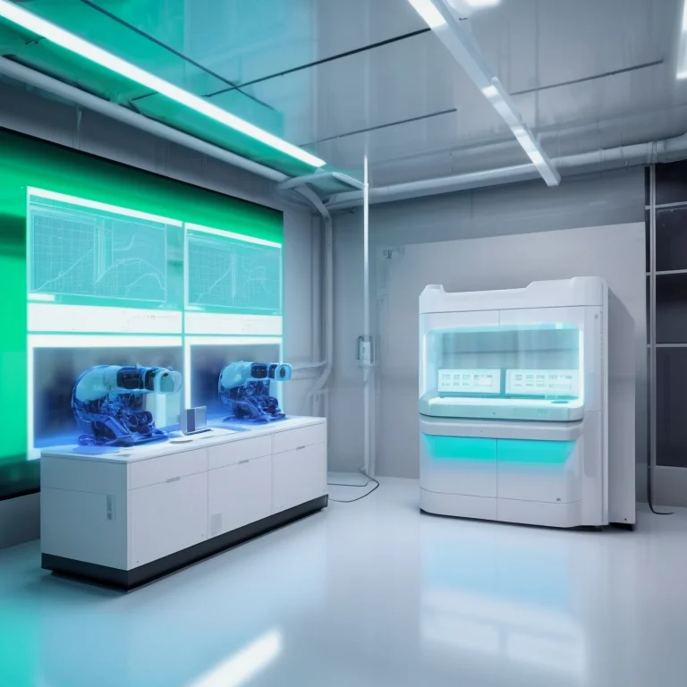 Ingenieur prüft KI-Kühlkomponenten im Labor